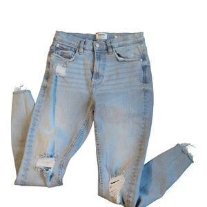 Kensie Women Vintage Luxe The Ultimate High Rise Skinny Jeans 4/27 Distressed